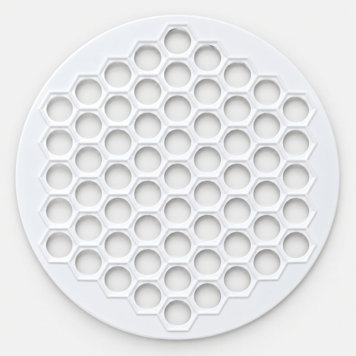 White round honeycomb chichbarak dumpling mould