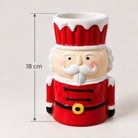 Nutcracker Christmas cup measurements: 18 cm high