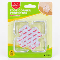 Clear edge corner protectors 4-pack on a card