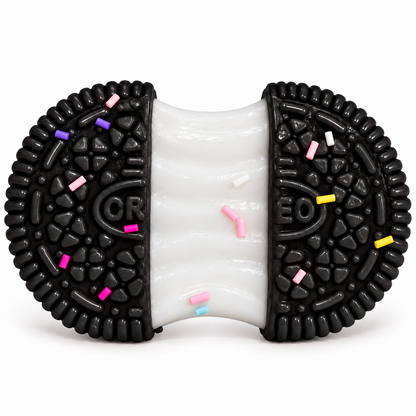 Chocolate stretch cookie squishy with stretchy cream