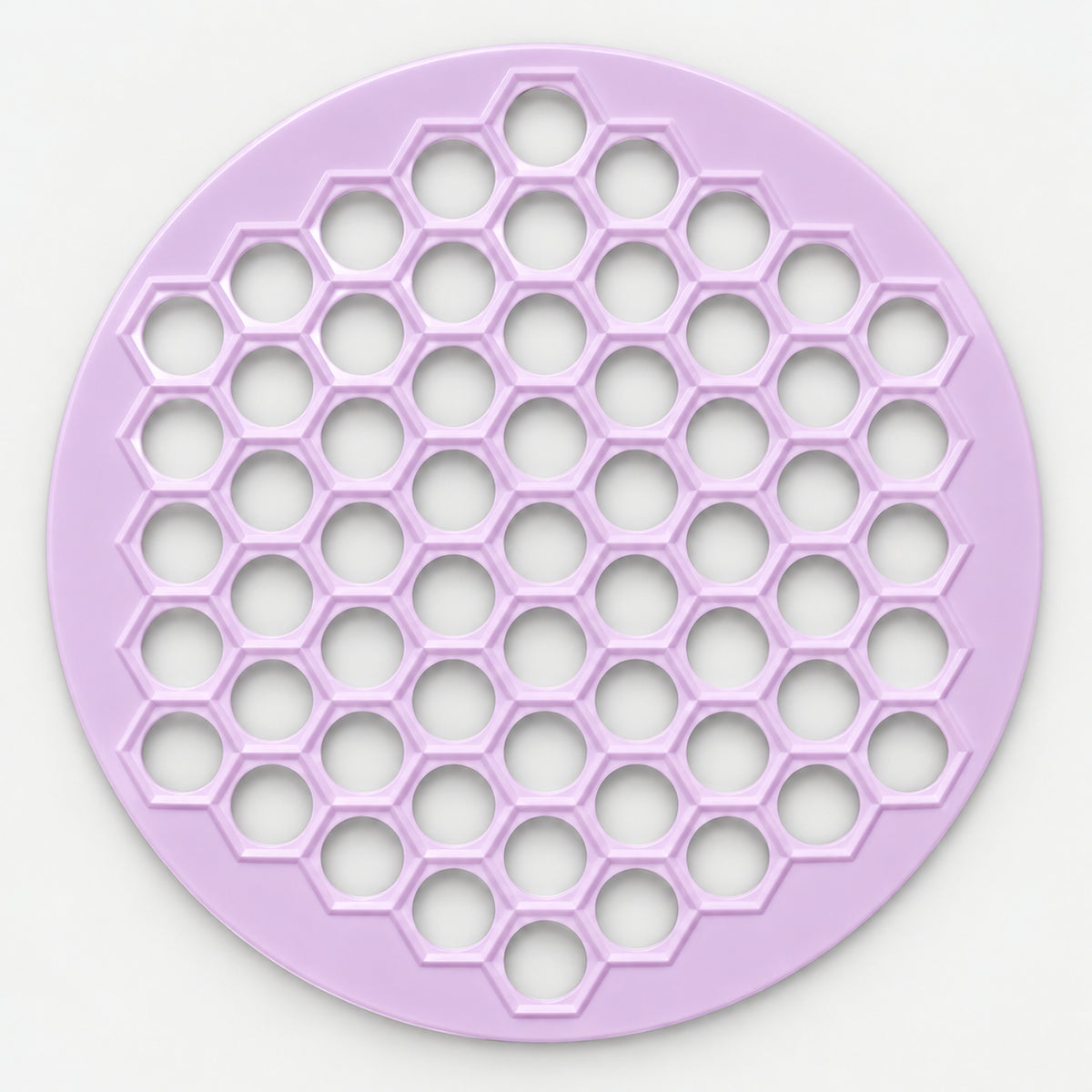 Lavender round honeycomb chichbarak dumpling mould