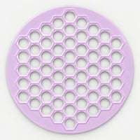 Lavender round honeycomb chichbarak dumpling mould
