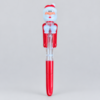 Santa boxing pen with a clear body and white boxing gloves