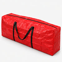 Red Christmas tree storage bag with black handles, 165cm