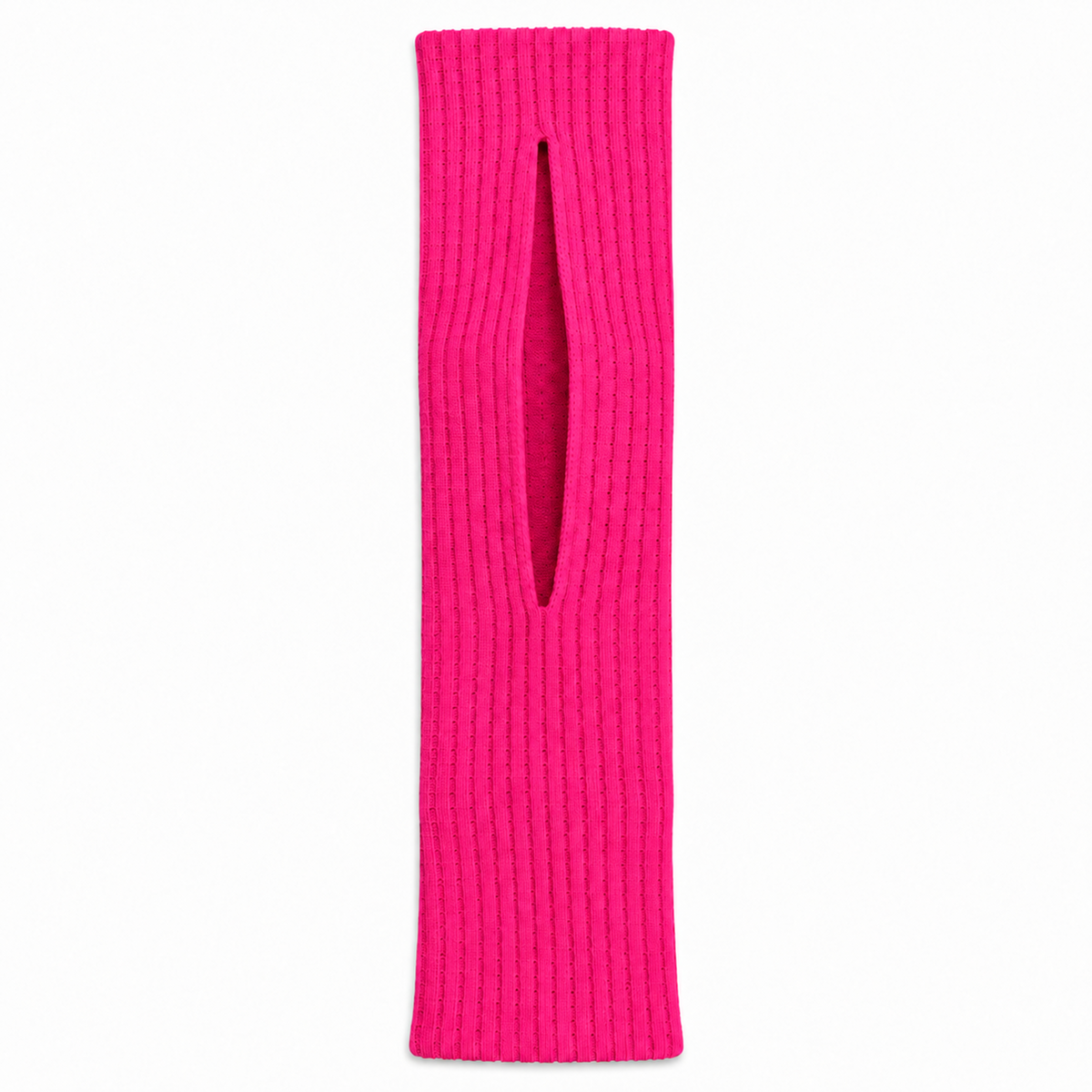 Knitted phone pocket in a surprise color