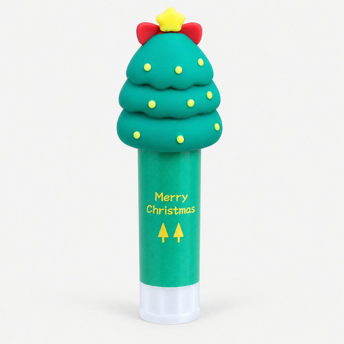 Christmas tree glue stick with 3D tree cap