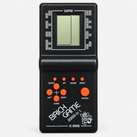 Black retro brick game handheld console