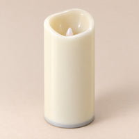 Ivory LED pillar candle, 15 cm, switched off