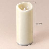 LED pillar candle measurements: 20 cm high