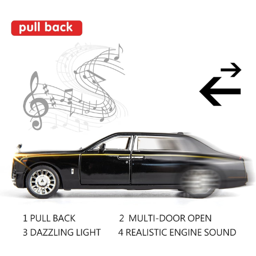 Luxury Rols Royce Pull-Back Metal Car