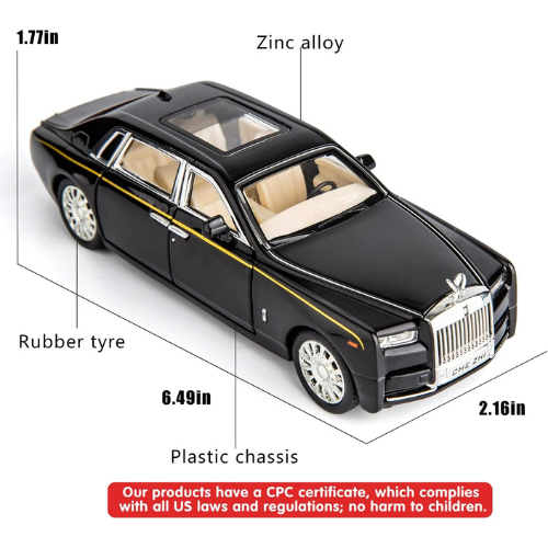 Luxury Rols Royce Pull-Back Metal Car