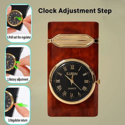 Luxury Classic Analog Watch Lighter