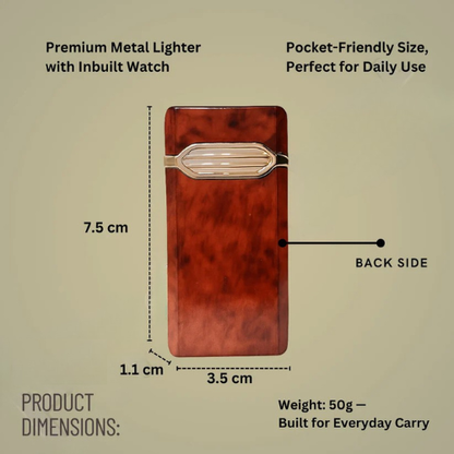 Luxury Classic Analog Watch Lighter