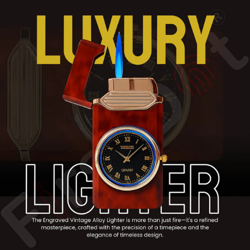 Luxury Classic Analog Watch Lighter