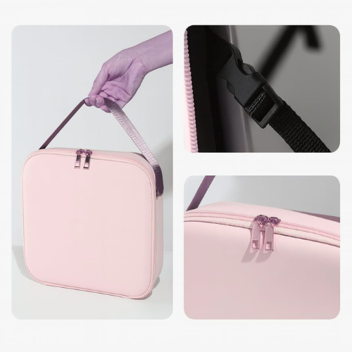 Makeup Storage Bag with LED Mirror