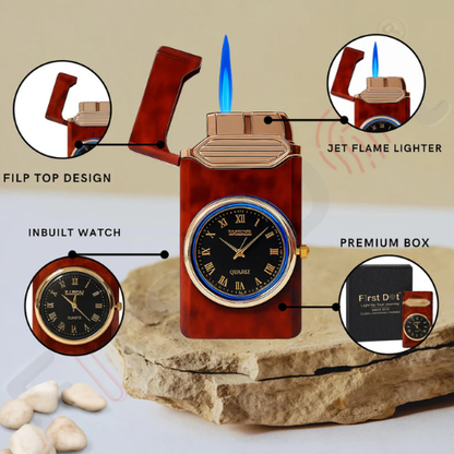 Luxury Classic Analog Watch Lighter