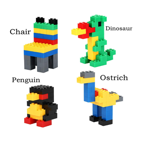 1000-Piece Creative Building Bricks Set