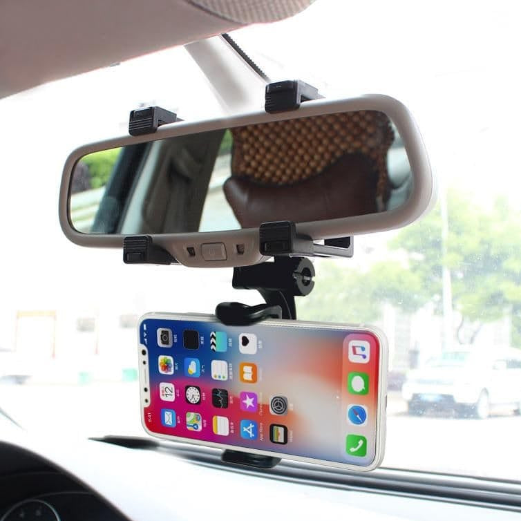 Rearview Mirror 360° Rotatable Phone Holder