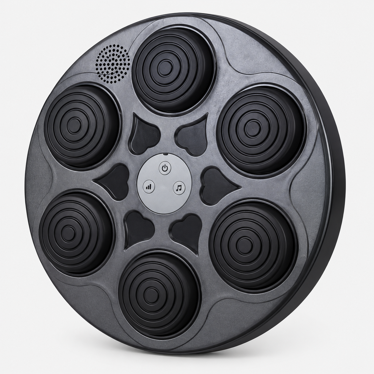 Smart music boxing machine with 6 cushioned punch targets and a built-in speaker