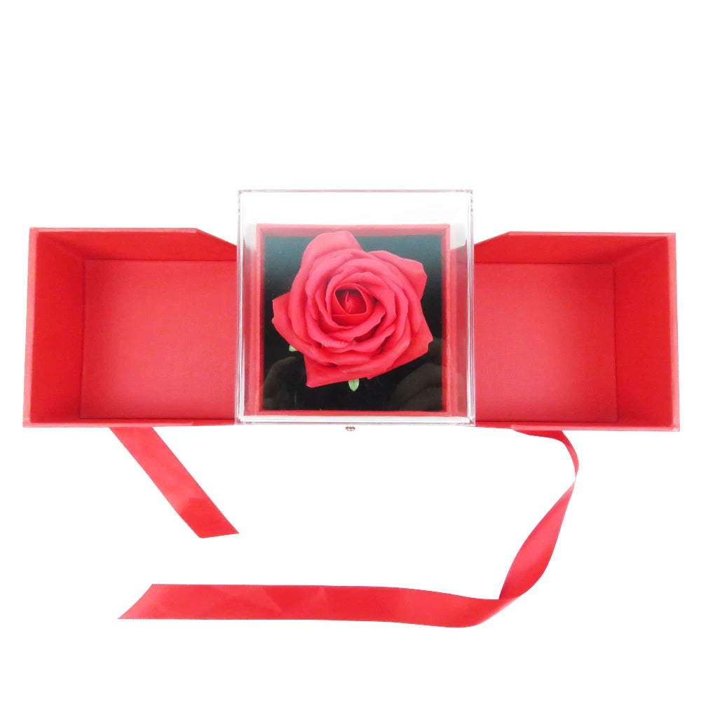 Eternal Rose Gift Box + “I Love You” in 100 Languages Necklace