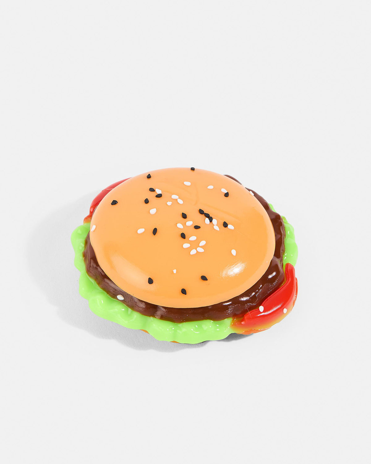 Burger squishy with sesame bun, lettuce and tomato