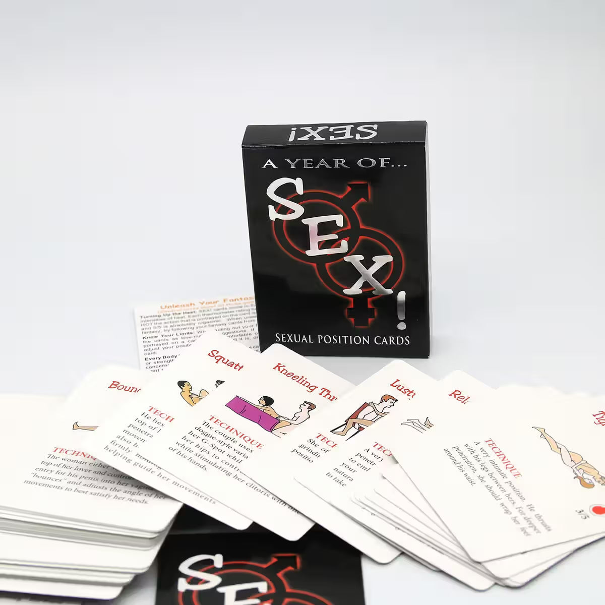 A Year of Sex! Sexual Position Card Game for Couples