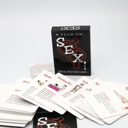 A Year of Sex! Sexual Position Card Game for Couples