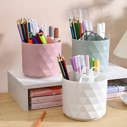 360° Rotating Desk and Makeup Organizer