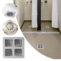 Peel-and-stick sink strainer sticker