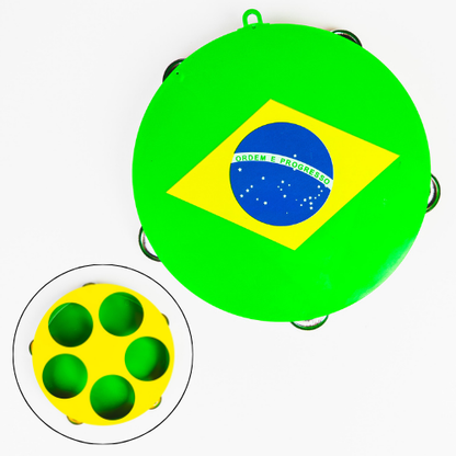 Brazil Fan Tambourine