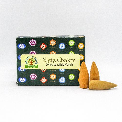 Siete Chakra Back Flow Cones