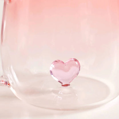 Heart Ombre Glass Mug