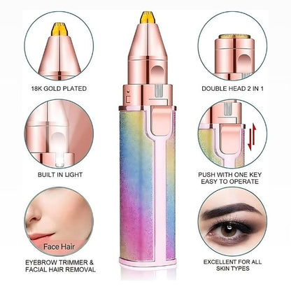 2-in-1 Eyebrow & Facial Electric Trimmer