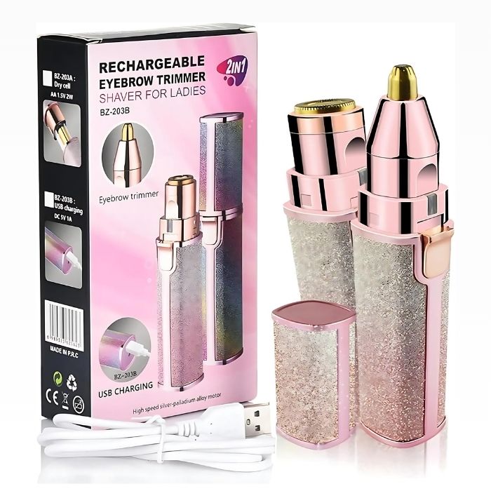 2-in-1 Eyebrow & Facial Electric Trimmer