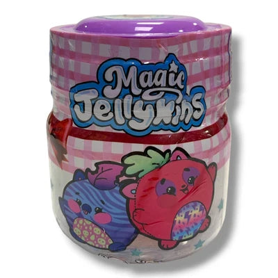 Magic Jellykins surprise plush jar with purple lid