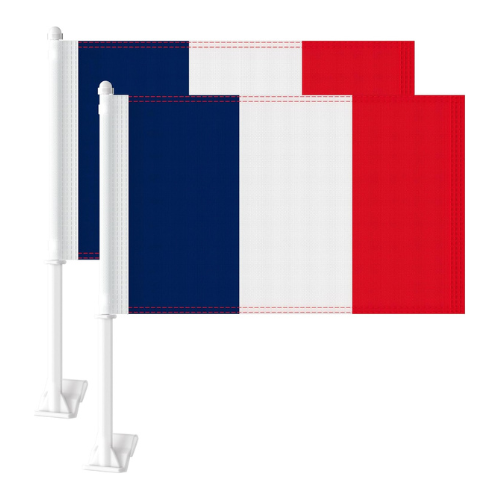 France Car Window Flag 30x45 cms