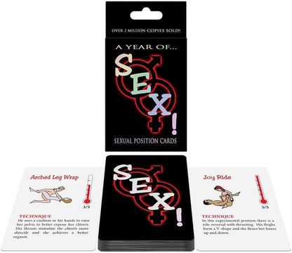 A Year of Sex! Sexual Position Card Game for Couples