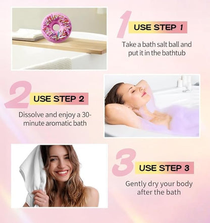 How to use donut bath bombs in 3 steps