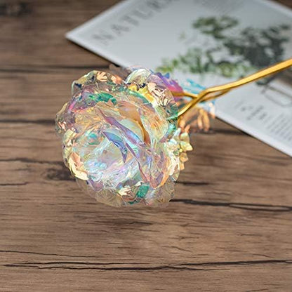 Golden Eternal Crystal Rose