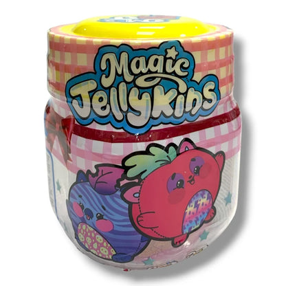 Magic Jellykins surprise plush jar with yellow lid