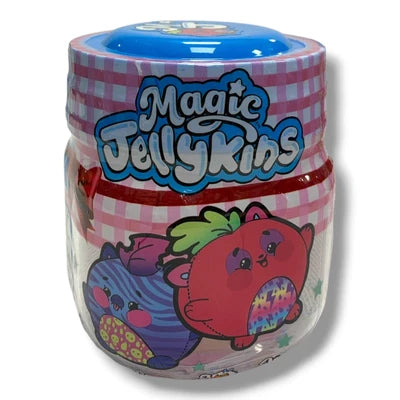 Magic Jellykins surprise plush jar with blue lid
