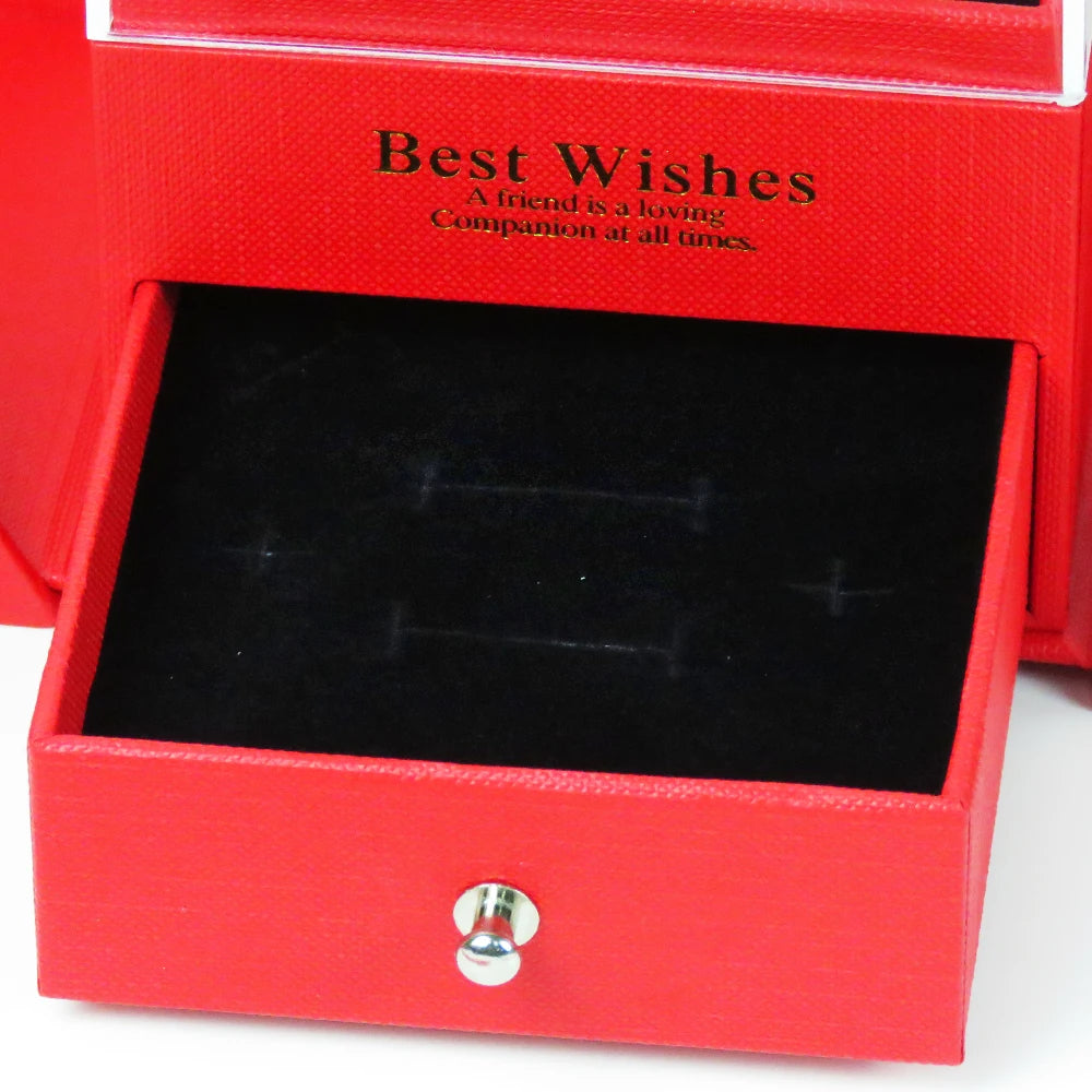 Eternal Rose Gift Box + “I Love You” in 100 Languages Necklace