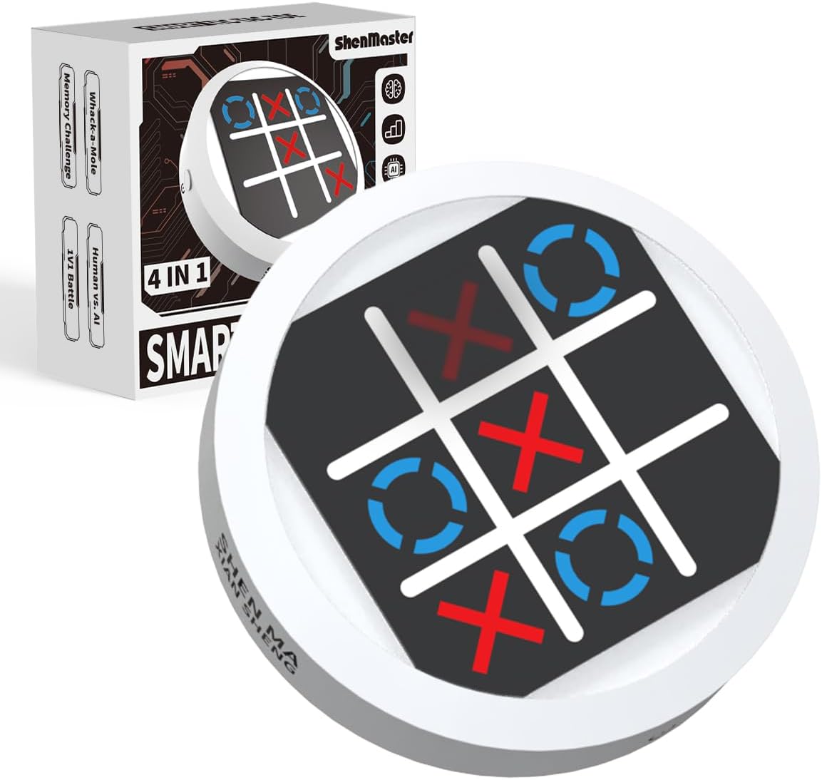 4-in-1 Infinite Smart Tic Tac Toe Game