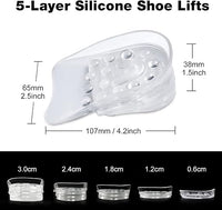 5 layers silicone shoe lift