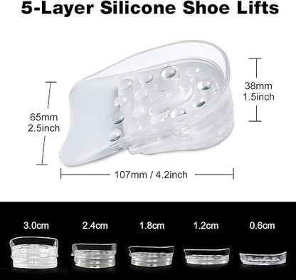 5 layers silicone gel shoe