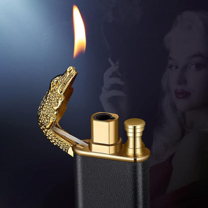 Dual Flame Crocodile Lighter