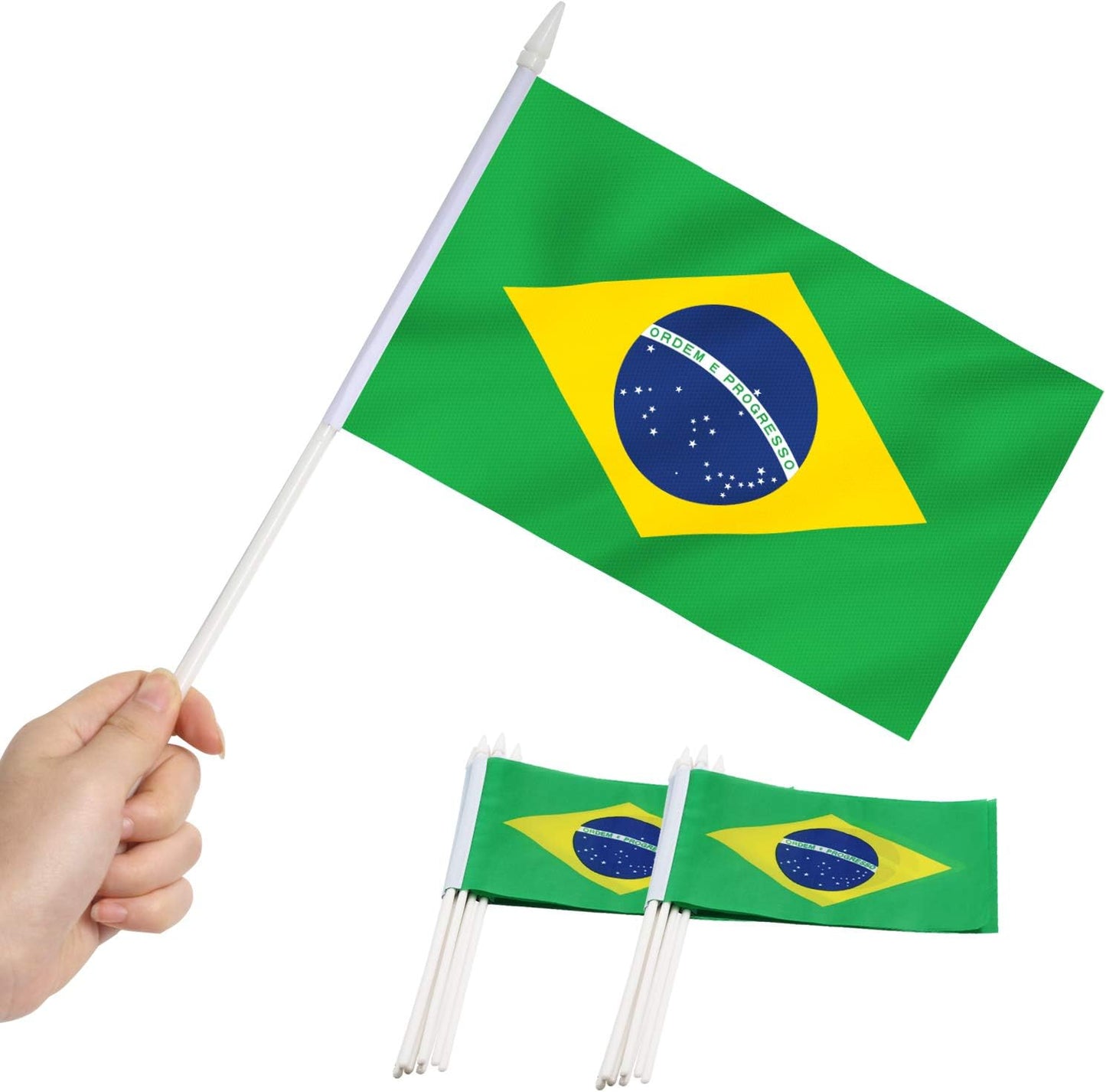 Brazil Hand Flag 30x45 cms