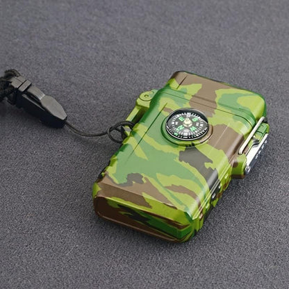 Waterproof Jet Flame Outdoor Lighter w/ Compass