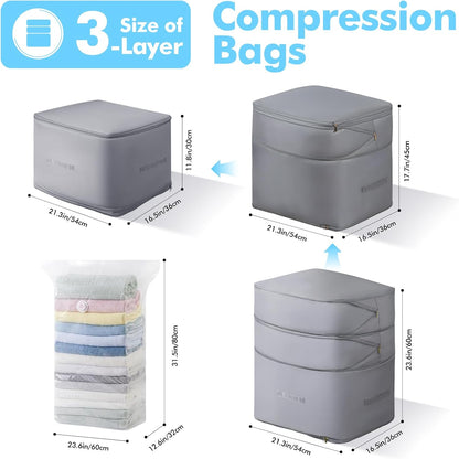 Self-Compression Storage Bags