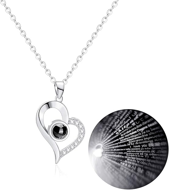 100 Languages “I Love You” Heart Necklace